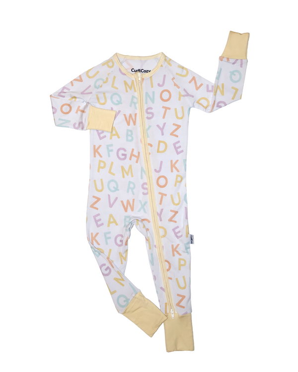 CudlCozy™ Zip - 6-12 months / Alphabet